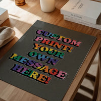 Custom Rainbow Bold Letters Print