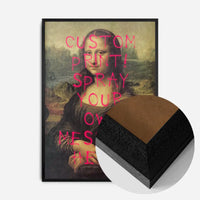Custom Spraypaint Print - Mona Lisa Portrait