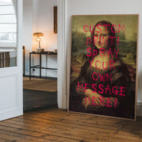 Custom Spraypaint Print - Mona Lisa Portrait