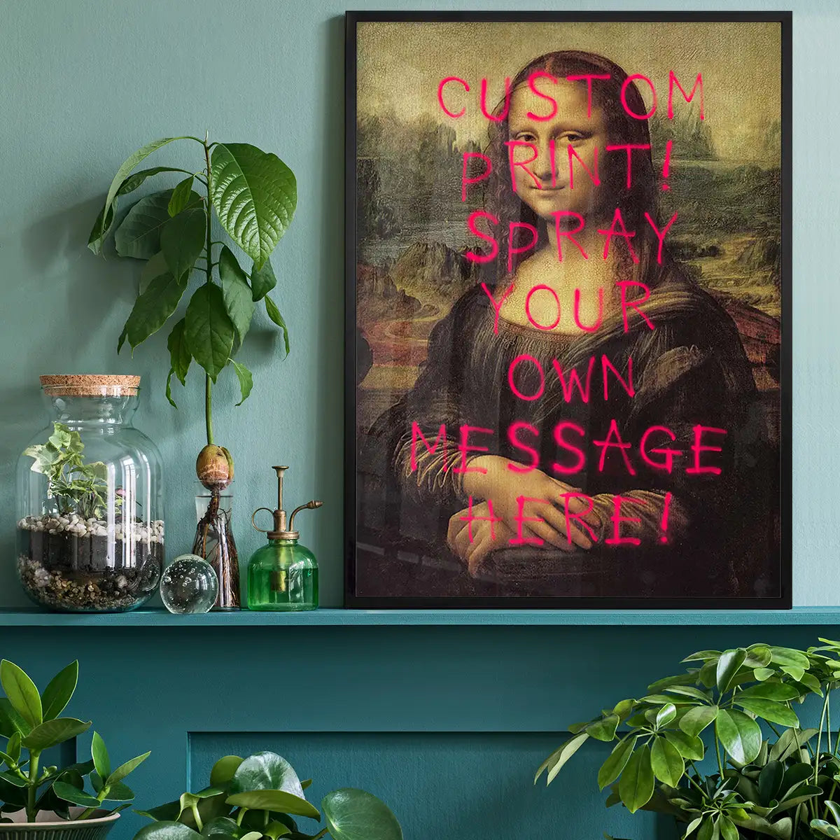 Custom Spraypaint Print - Mona Lisa Portrait