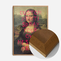 Custom Spraypaint Print - Mona Lisa Portrait