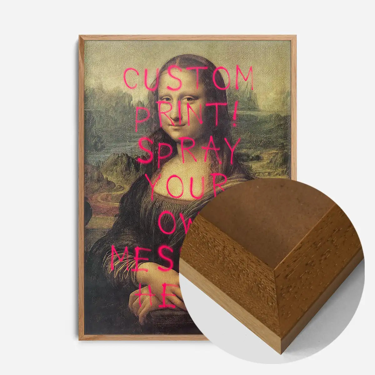 Custom Spraypaint Print - Mona Lisa Portrait