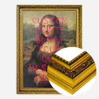 Custom Spraypaint Print - Mona Lisa Portrait