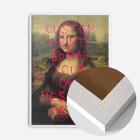 Custom Spraypaint Print - Mona Lisa Portrait