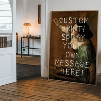 Custom Spraypaint Print - Self-Portrait as the Allegory of Painting