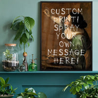 Custom Spraypaint Print - Self-Portrait as the Allegory of Painting