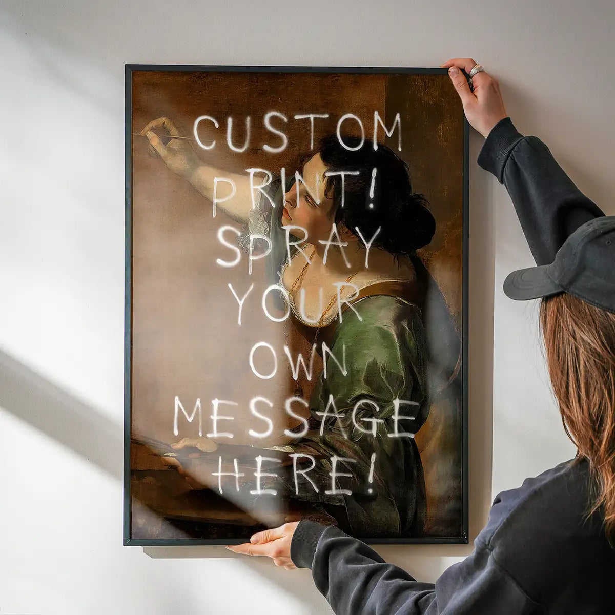 Custom Spraypaint Print - Self-Portrait as the Allegory of Painting