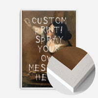 Custom Spraypaint Print - Self-Portrait as the Allegory of Painting