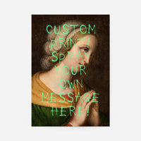 Custom Spraypaint Print - Portrait Of a Praying Woman