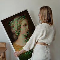 Custom Spraypaint Print - Portrait Of a Praying Woman