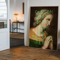 Custom Spraypaint Print - Portrait Of a Praying Woman