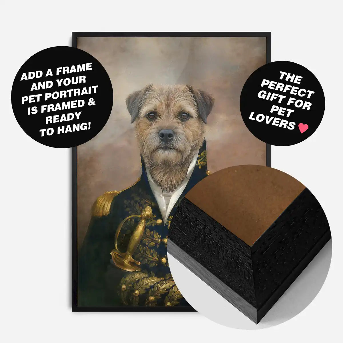 Custom Pet Portrait Print - Style 1