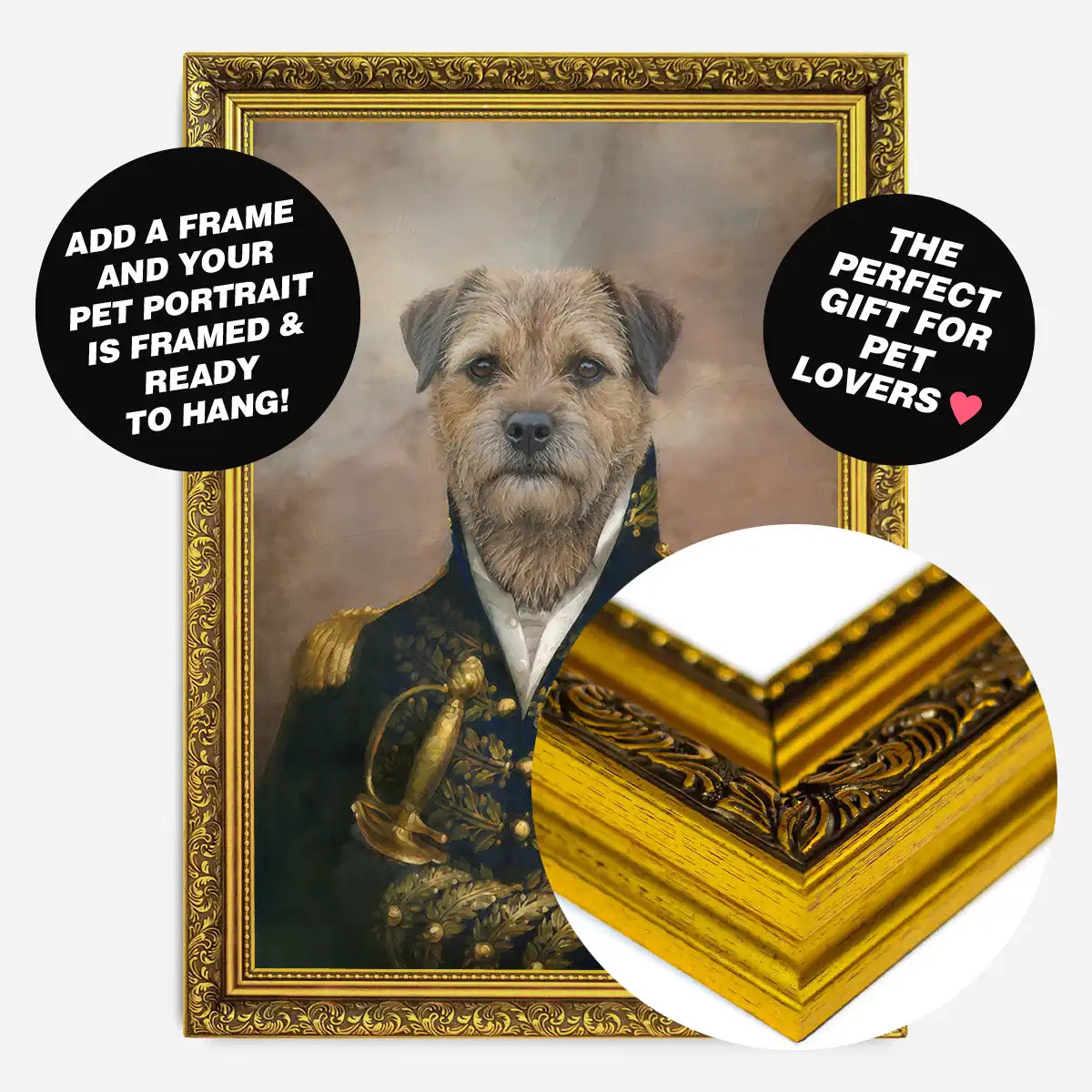 Custom Pet Portrait Print - Style 1