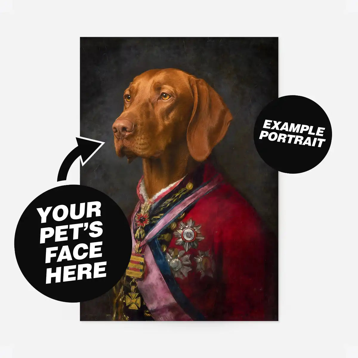 Custom Pet Portrait Print - Style 2