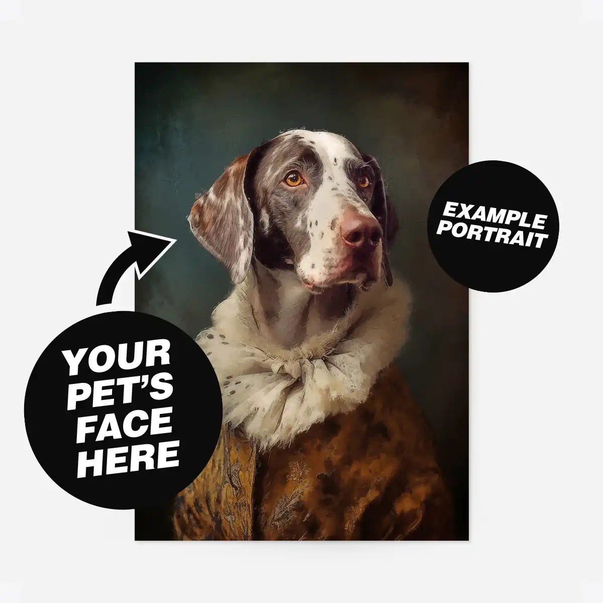 Custom Pet Portrait Print - Style 4