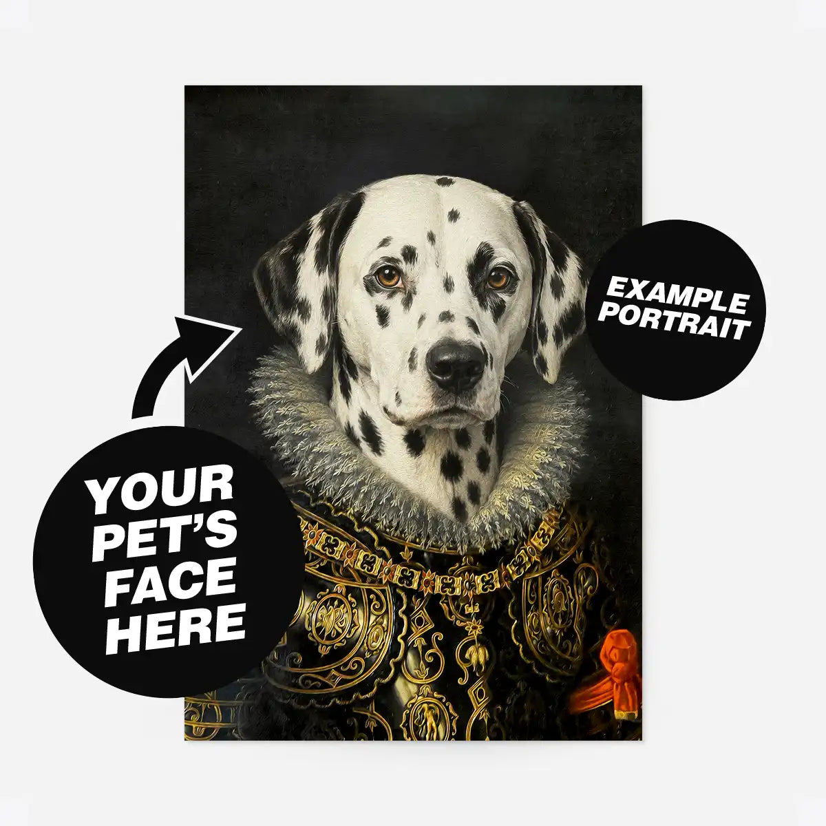 Custom Pet Portrait Print - Style 5