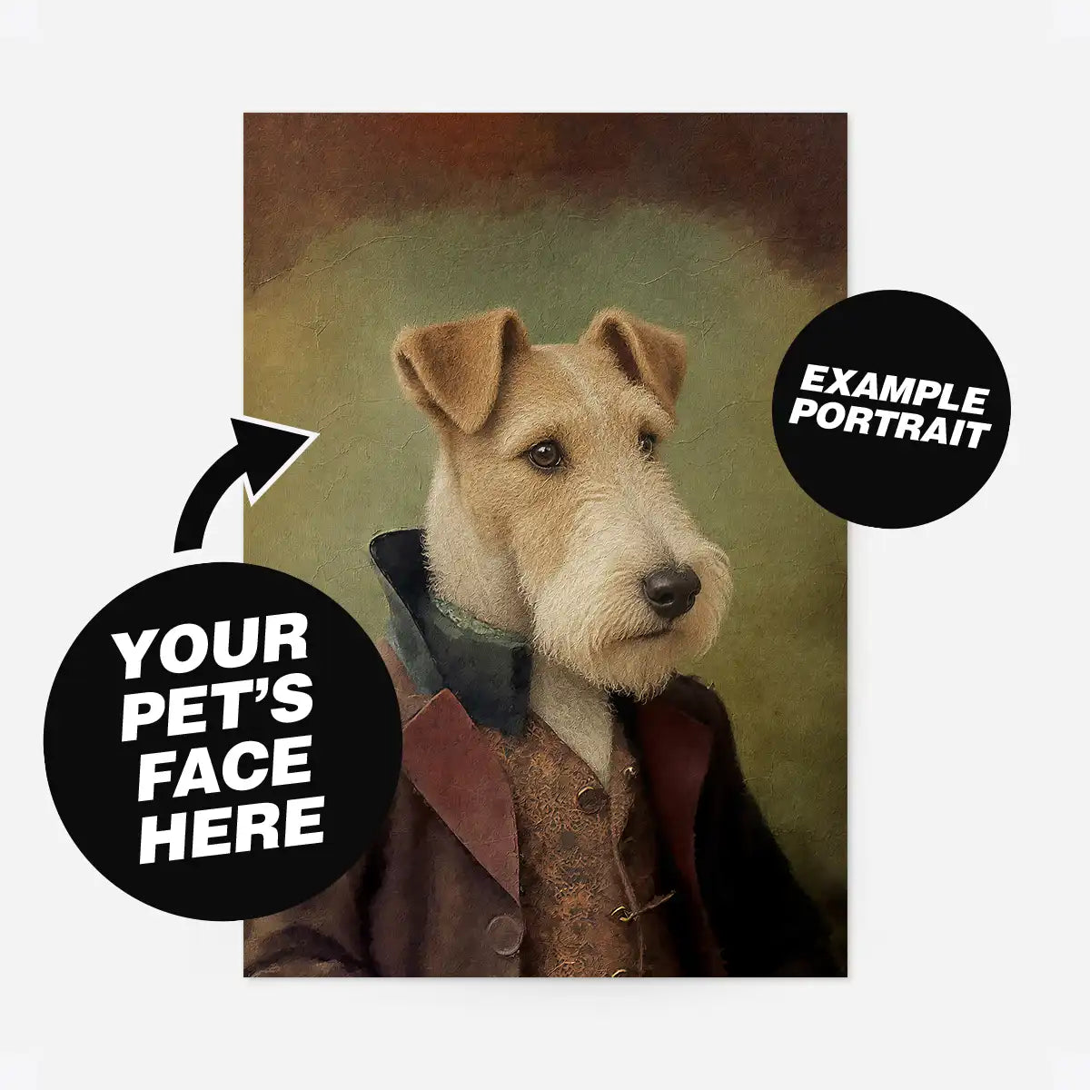 Custom Pet Portrait Print - Style 6