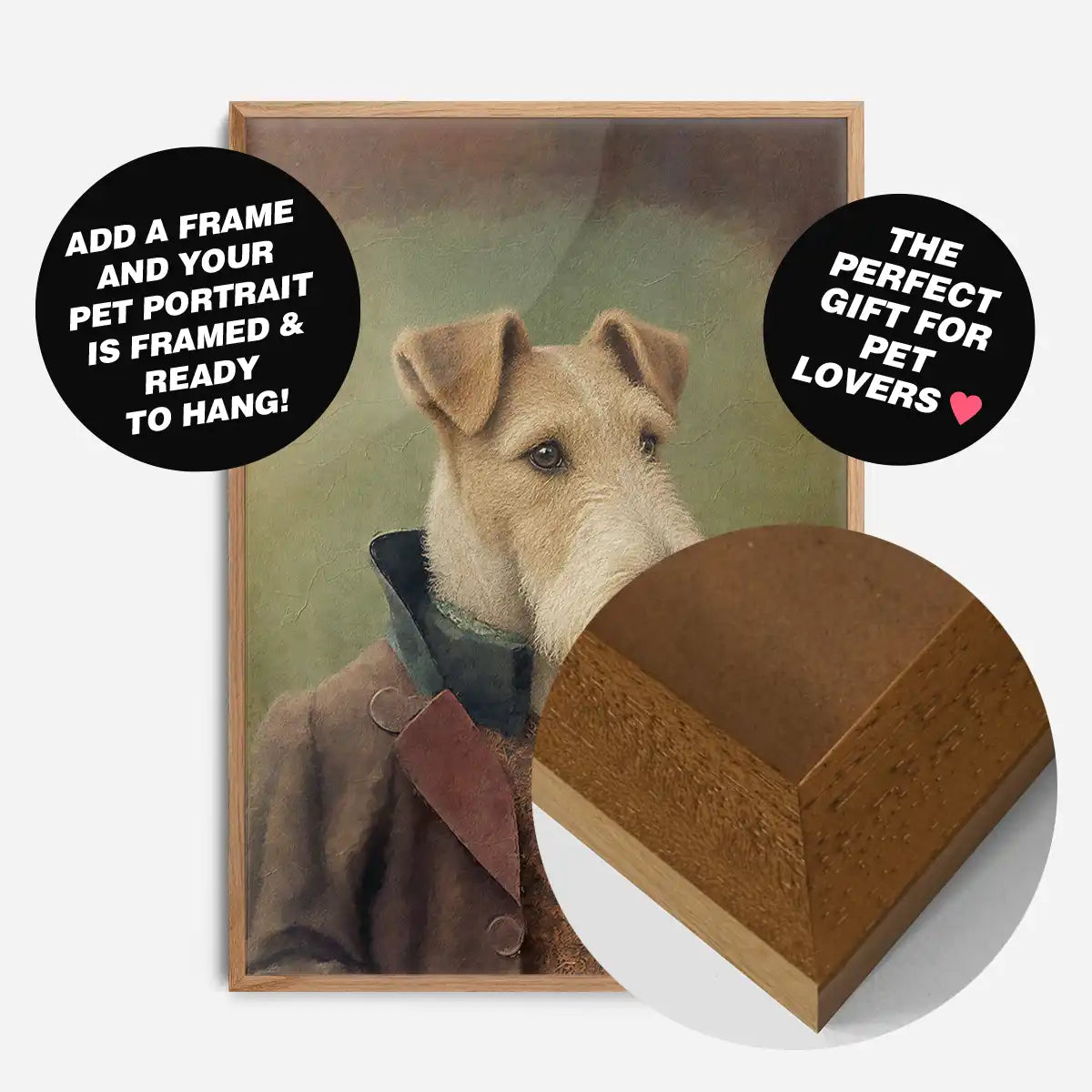 Custom Pet Portrait Print - Style 6