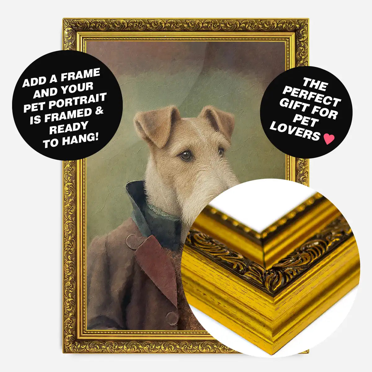 Custom Pet Portrait Print - Style 6