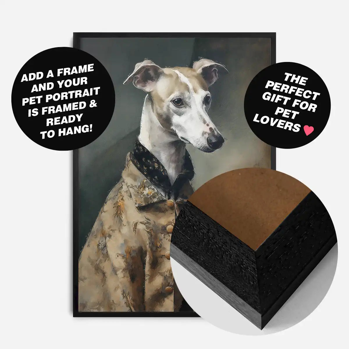 Custom Pet Portrait Print - Style 7
