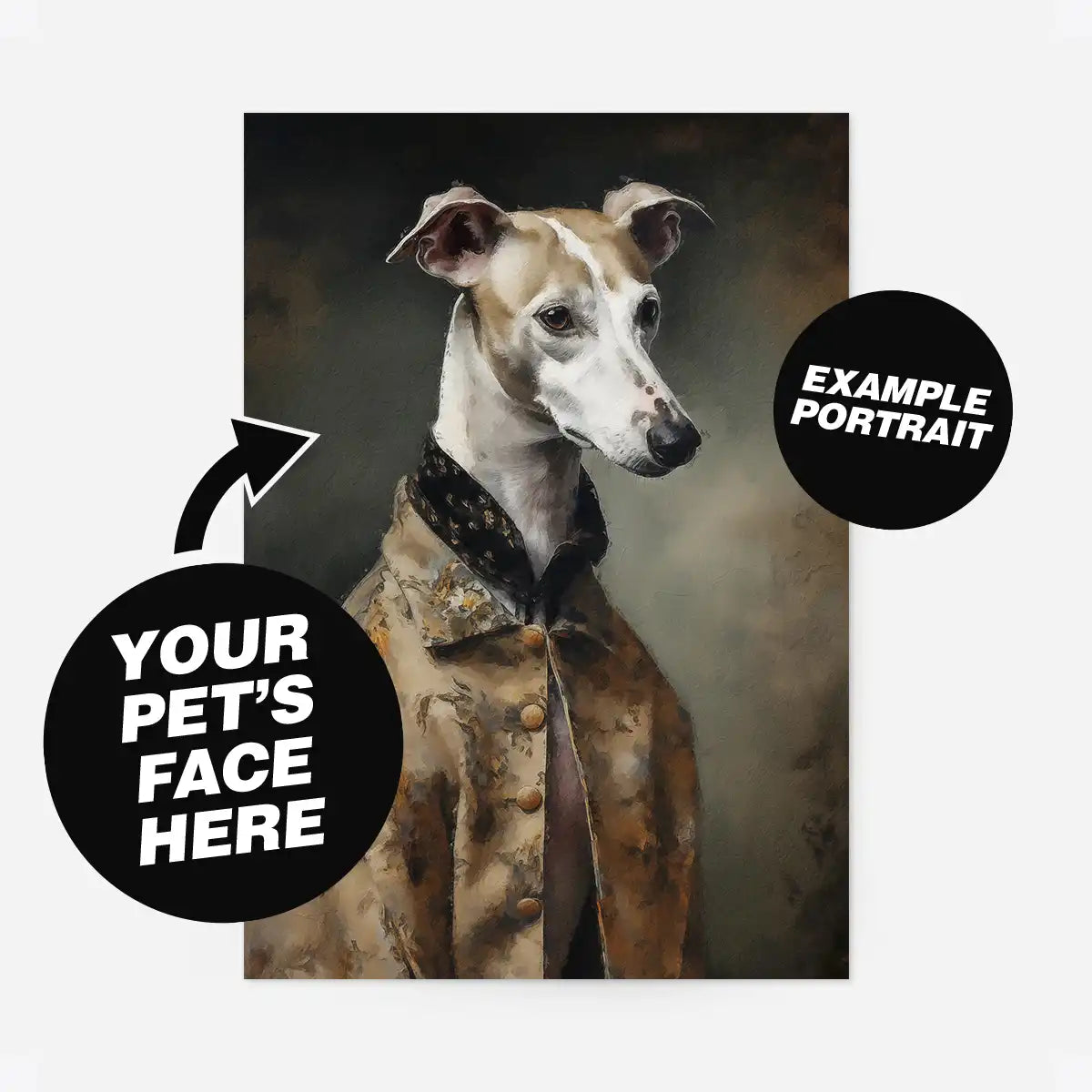 Custom Pet Portrait Print - Style 7