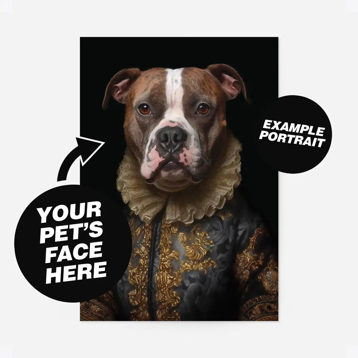 Custom Pet Portrait Print - Style 9