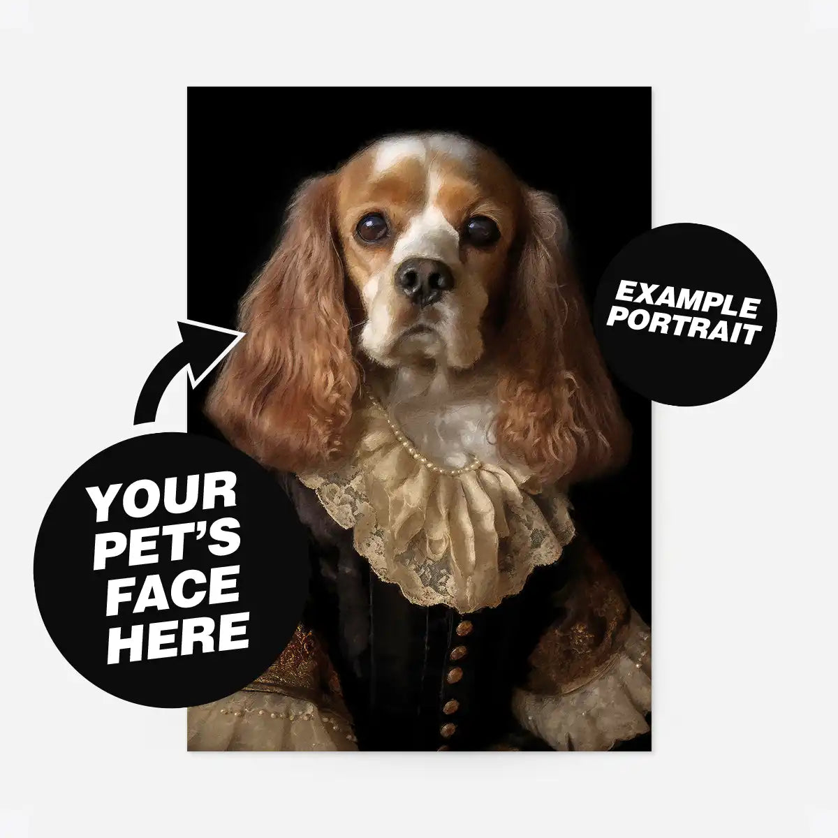 Custom Pet Portrait Print - Style 10