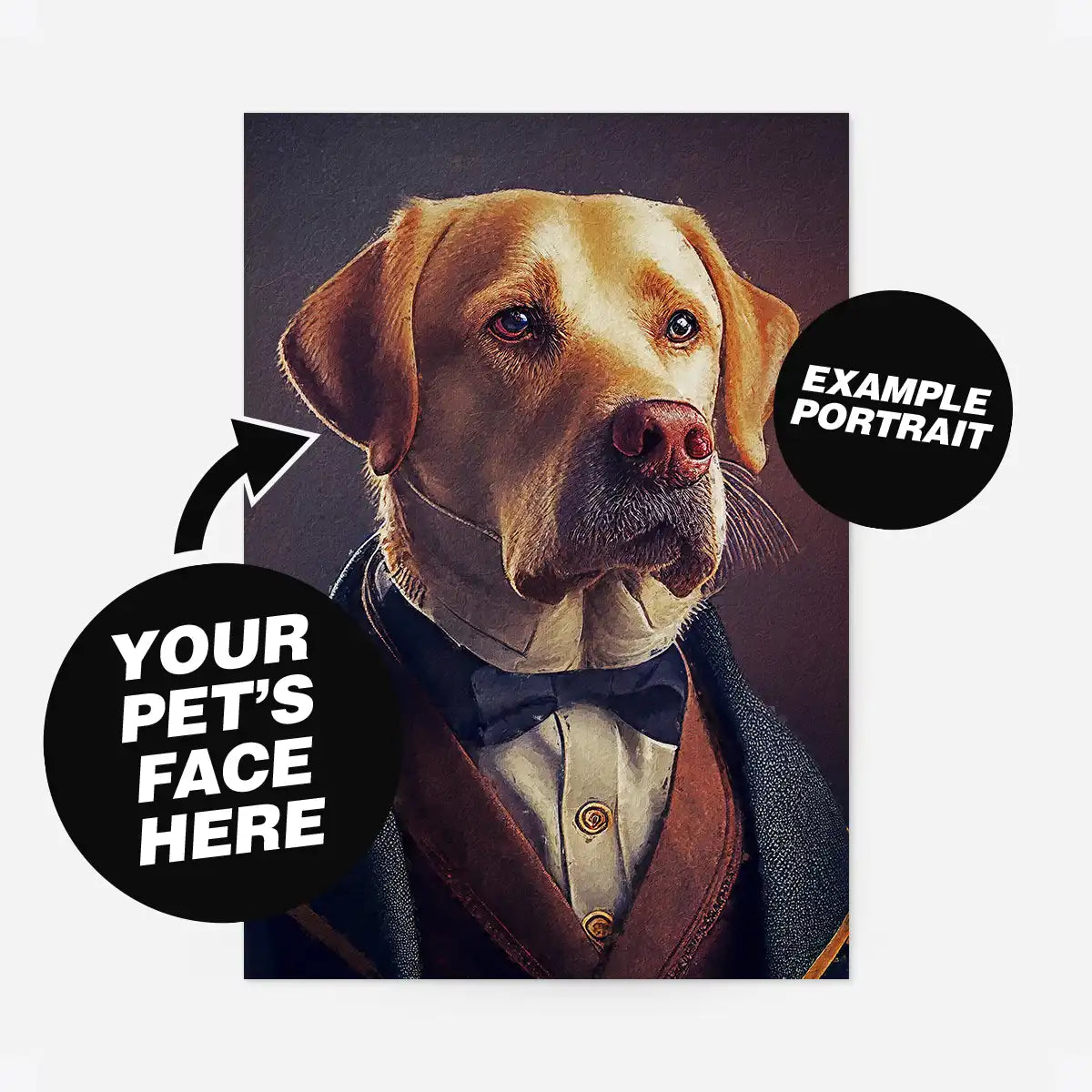 Custom Pet Portrait Print - Style 12