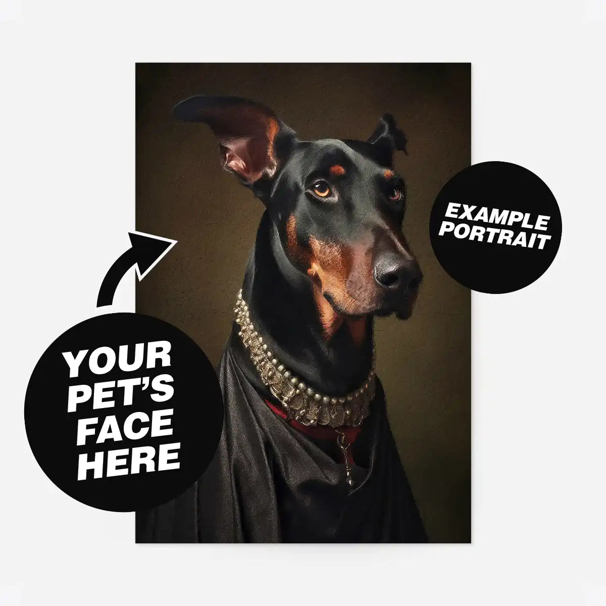Custom Pet Portrait Print - Style 14