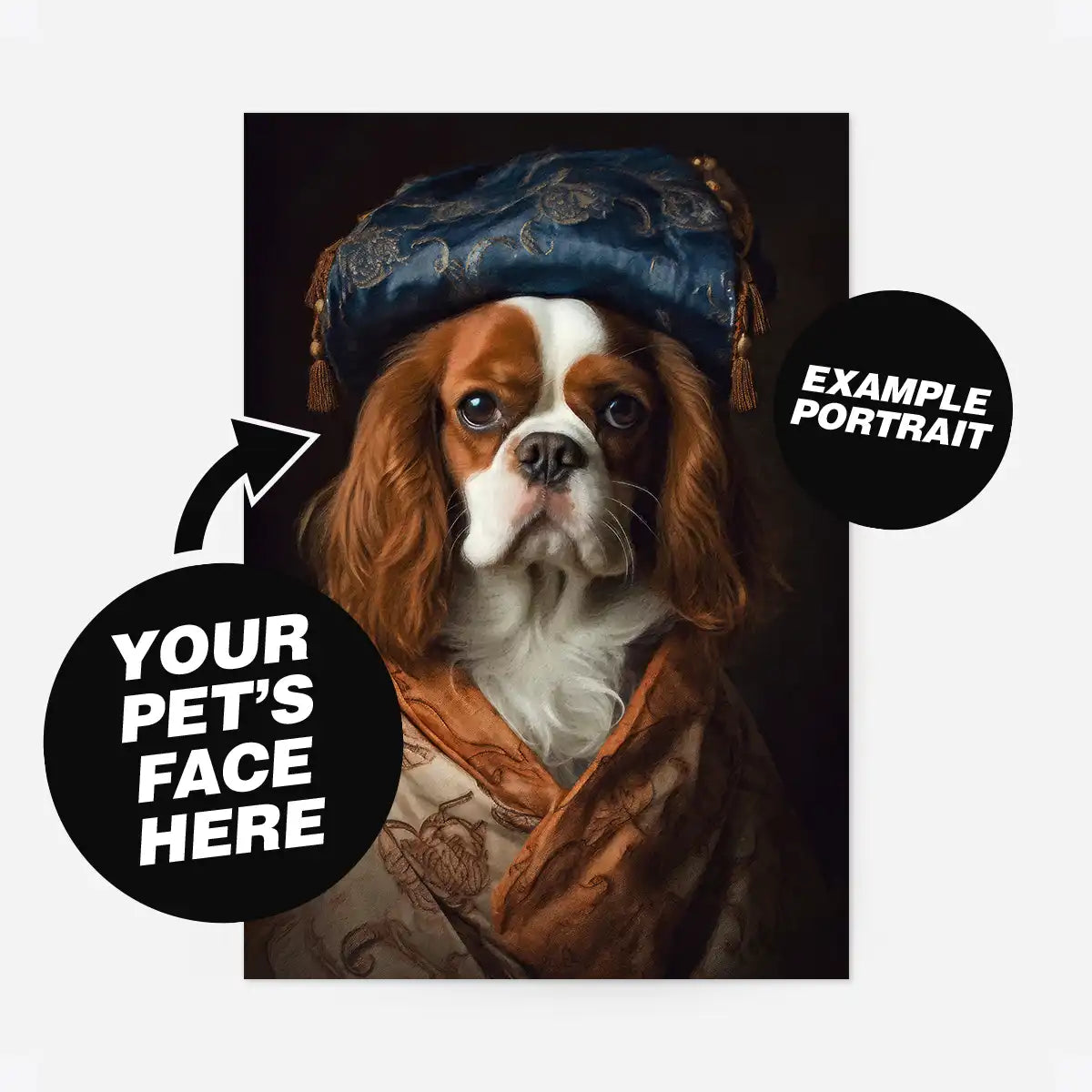 Custom Pet Portrait Print - Style 15
