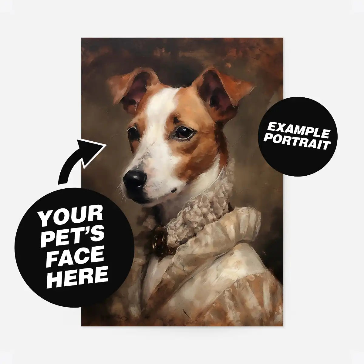 Custom Pet Portrait Print - Style 16
