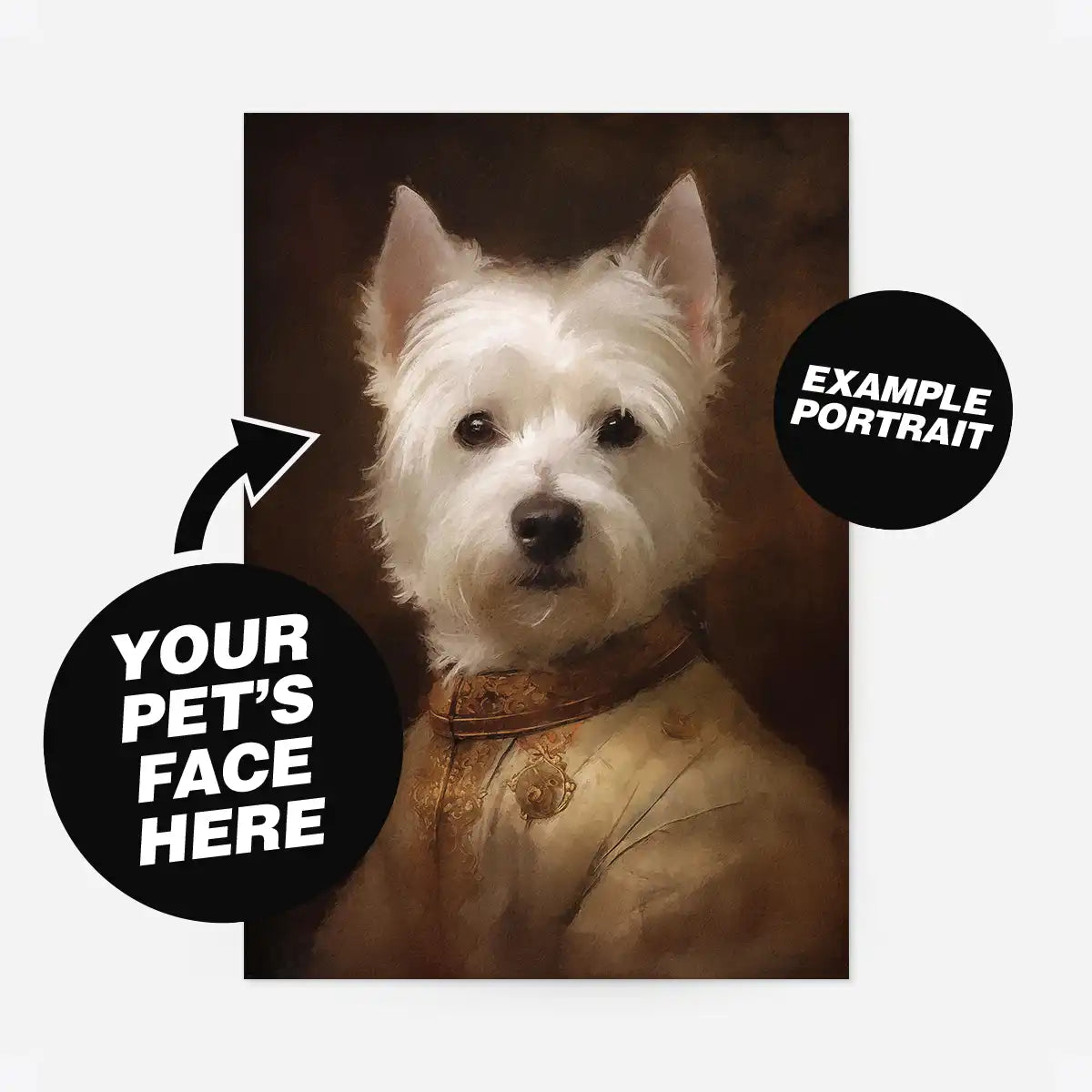 Custom Pet Portrait Print - Style 17