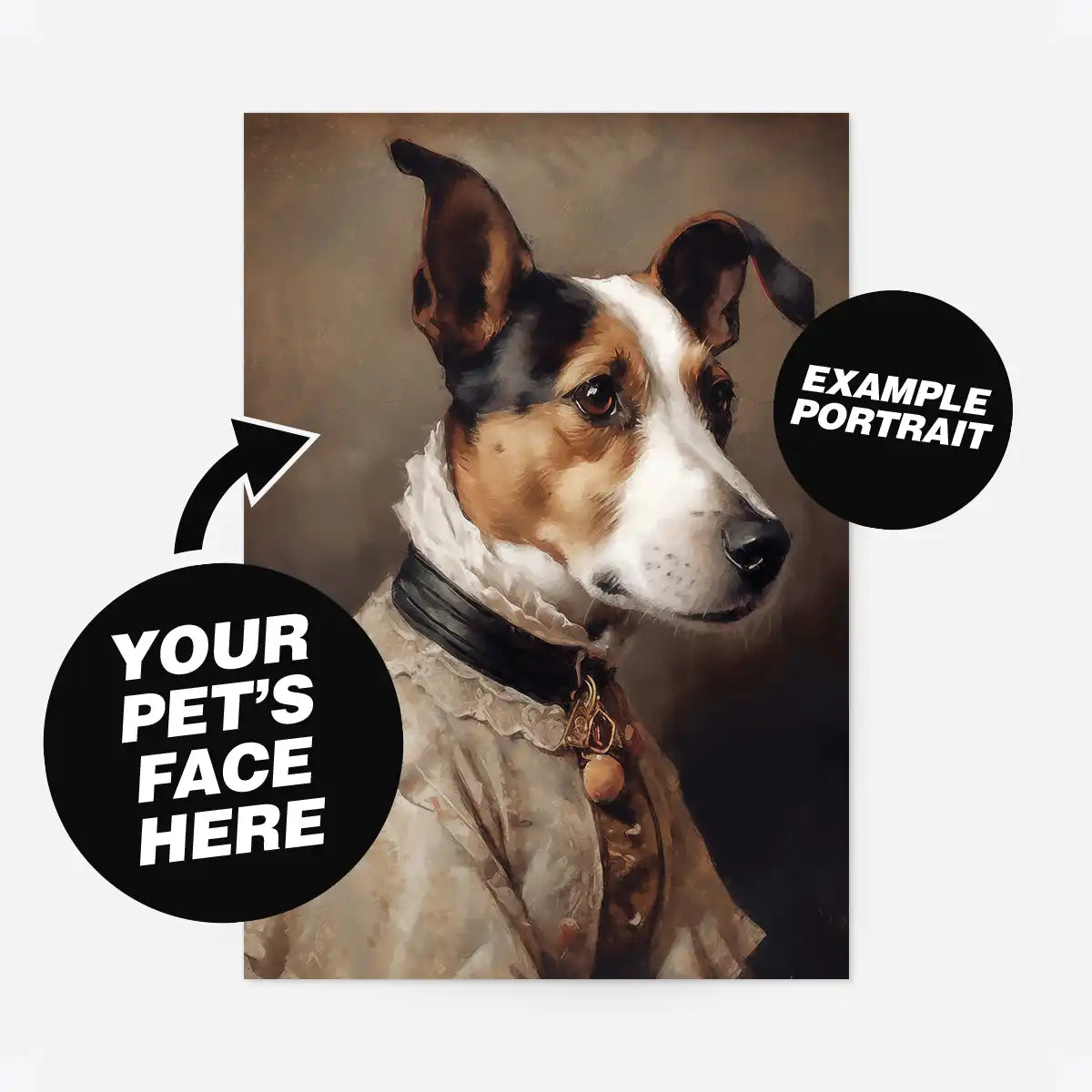 Custom Pet Portrait Print - Style 18