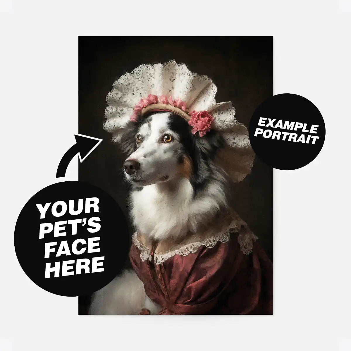 Custom Pet Portrait Print - Style 19