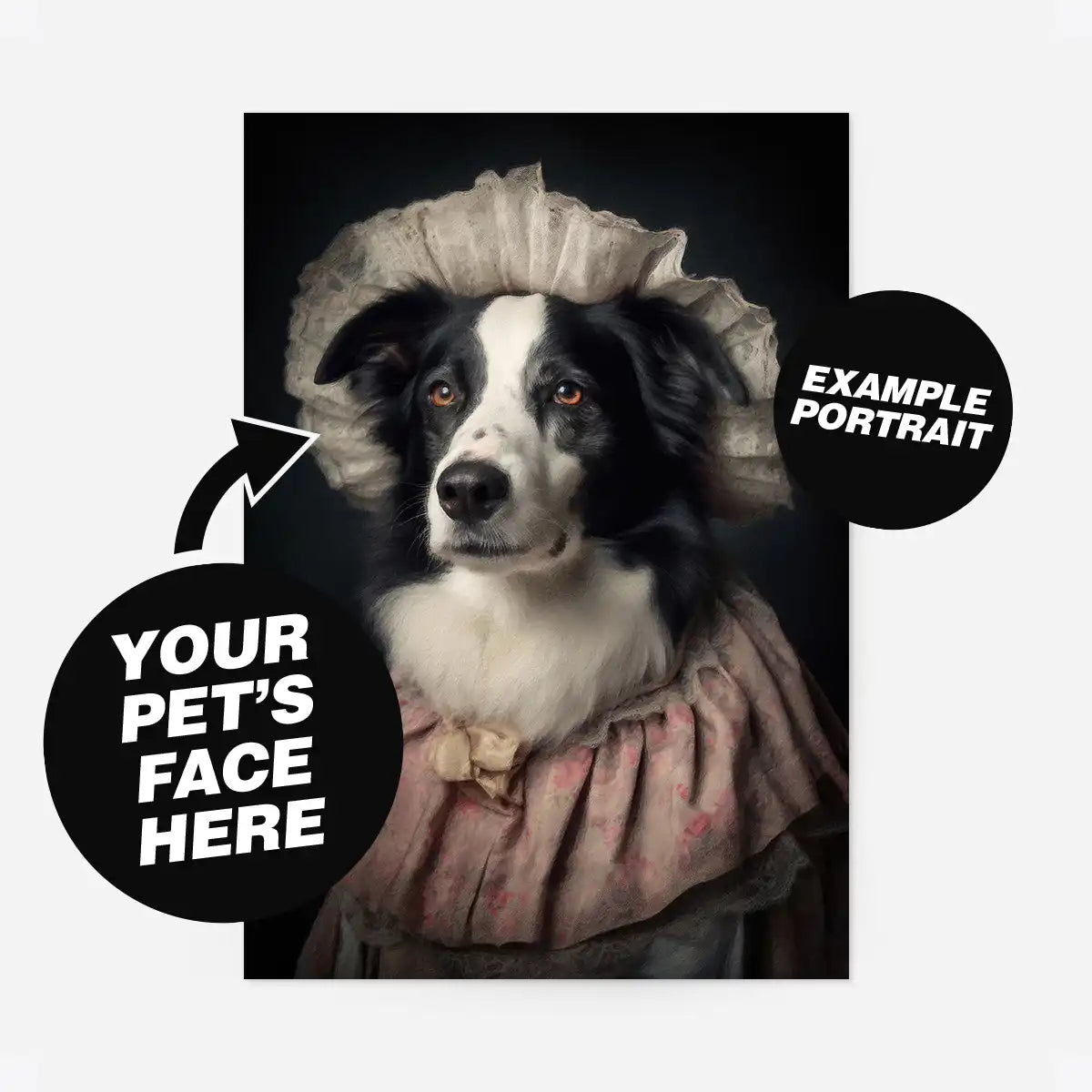 Custom Pet Portrait Print - Style 20