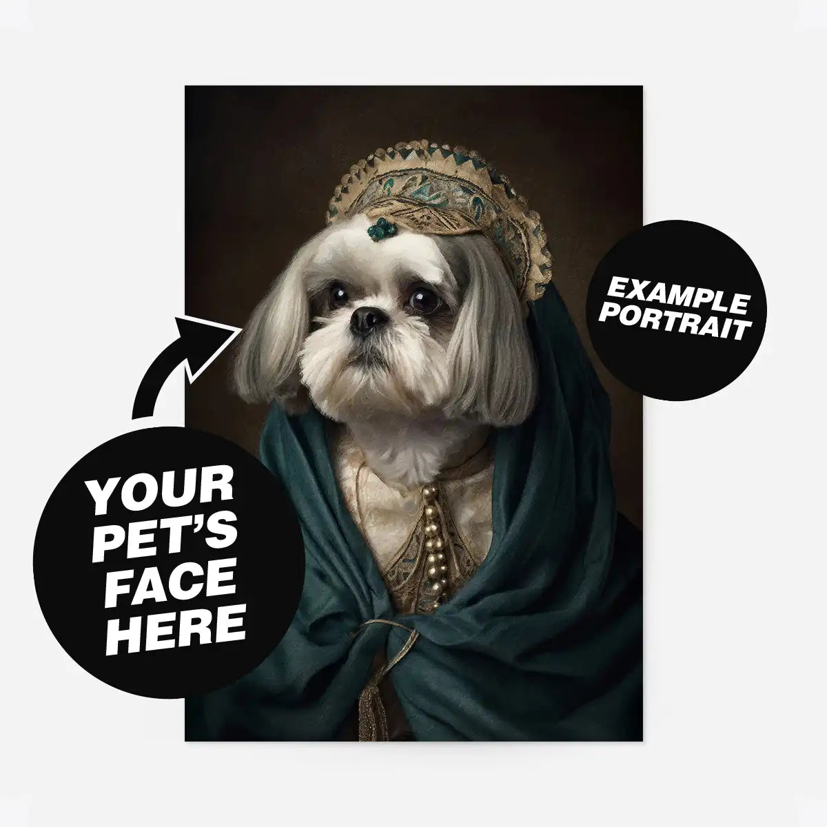 Custom Pet Portrait Print - Style 23