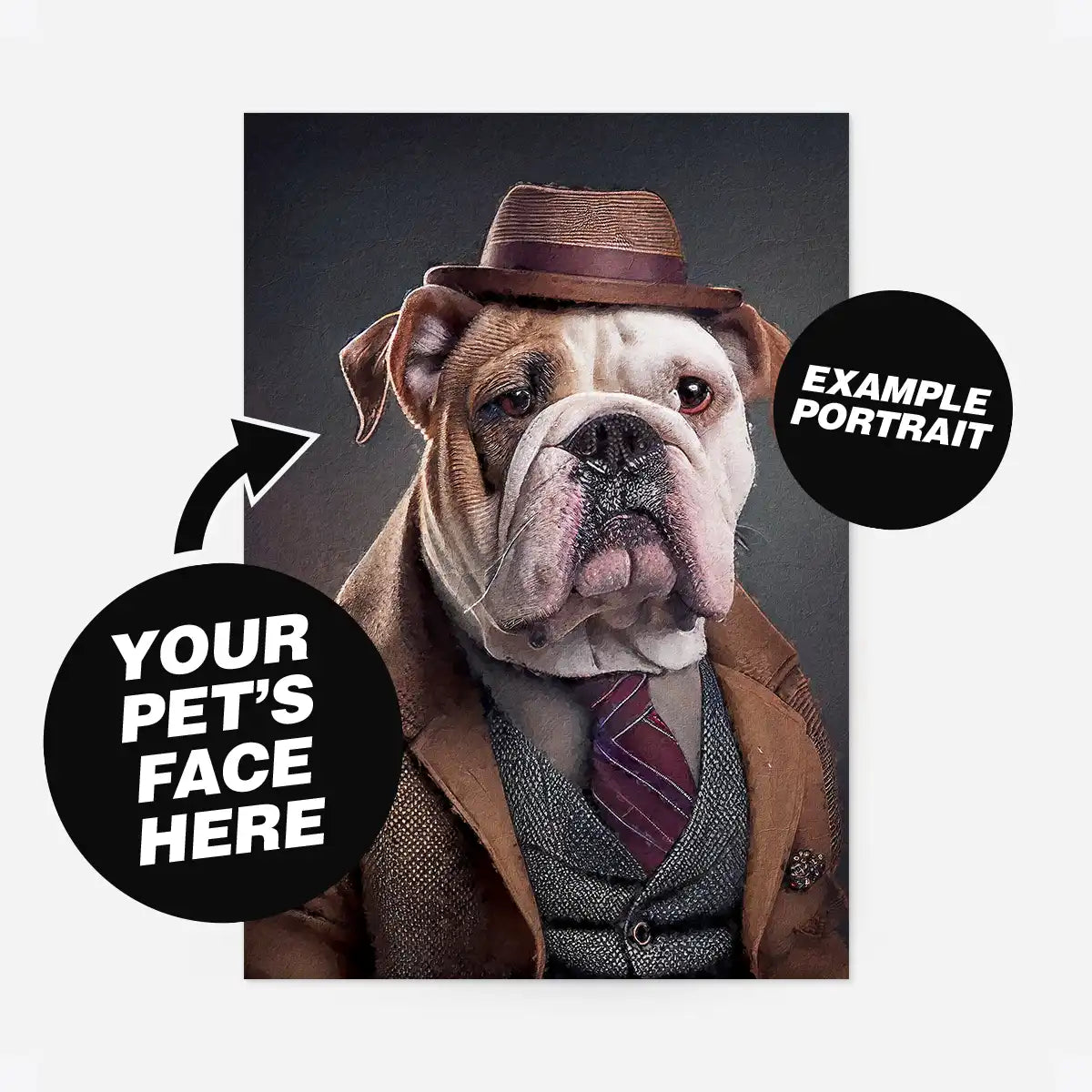 Custom Pet Portrait Print - Style 25