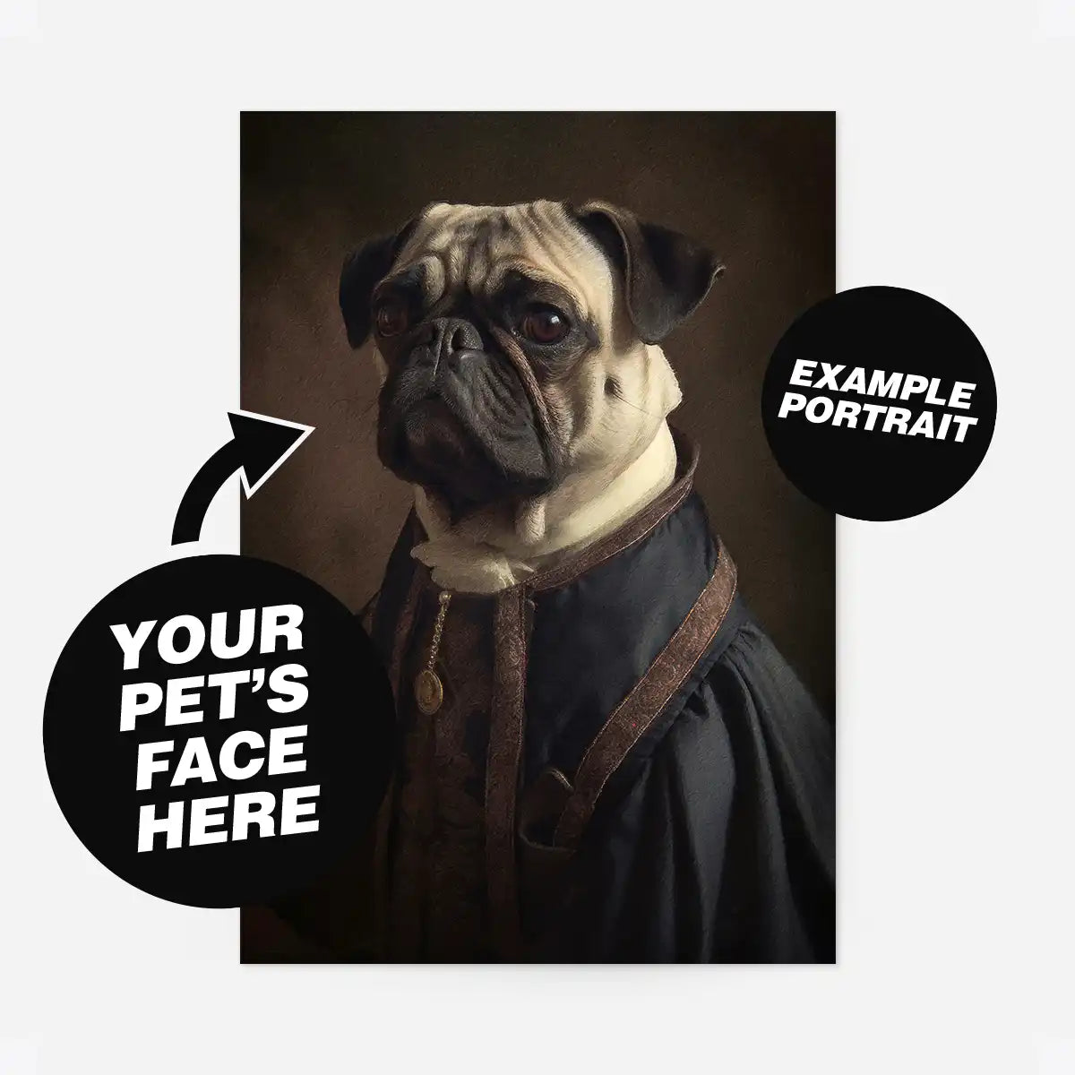 Custom Pet Portrait Print - Style 27