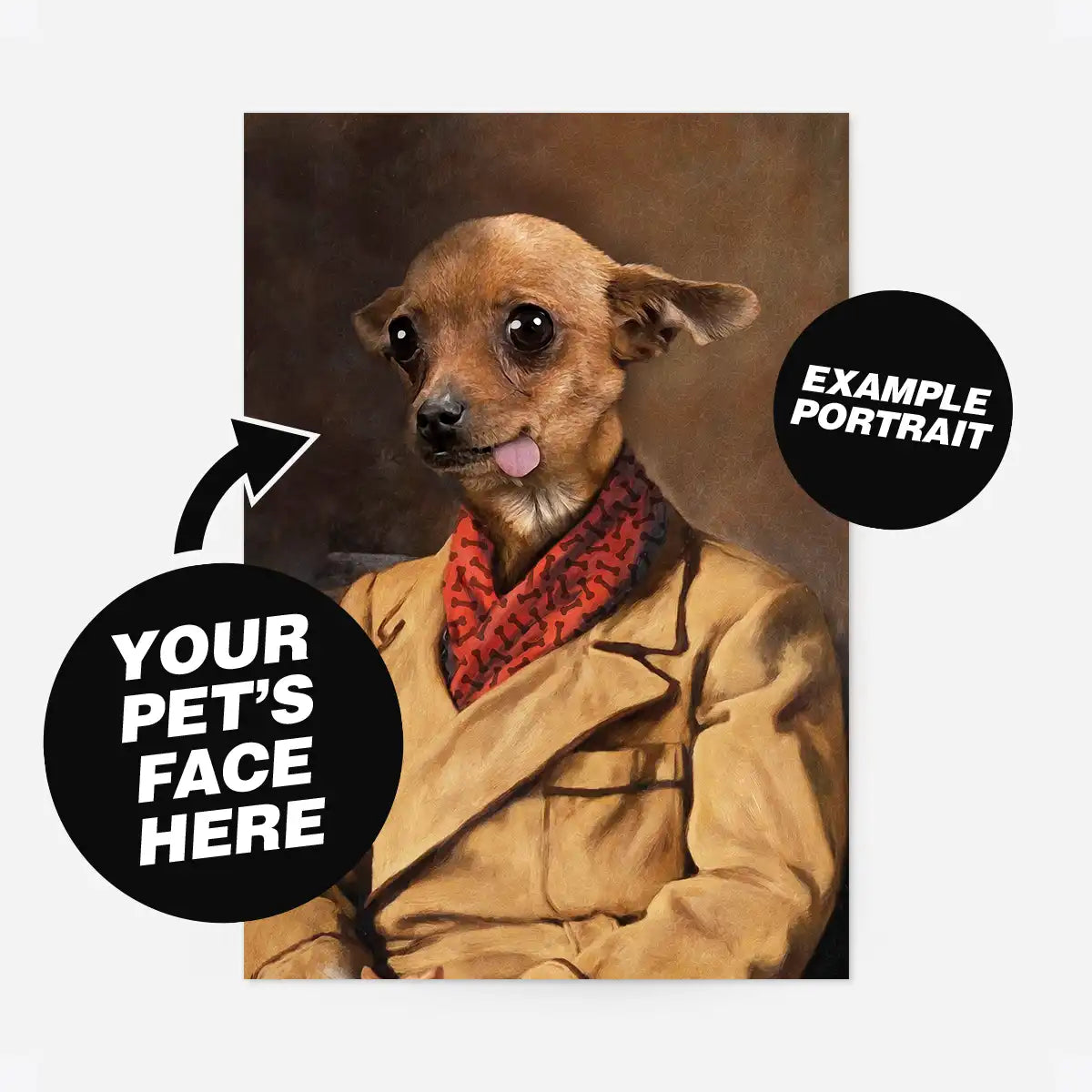 Custom Pet Portrait Print - Style 28