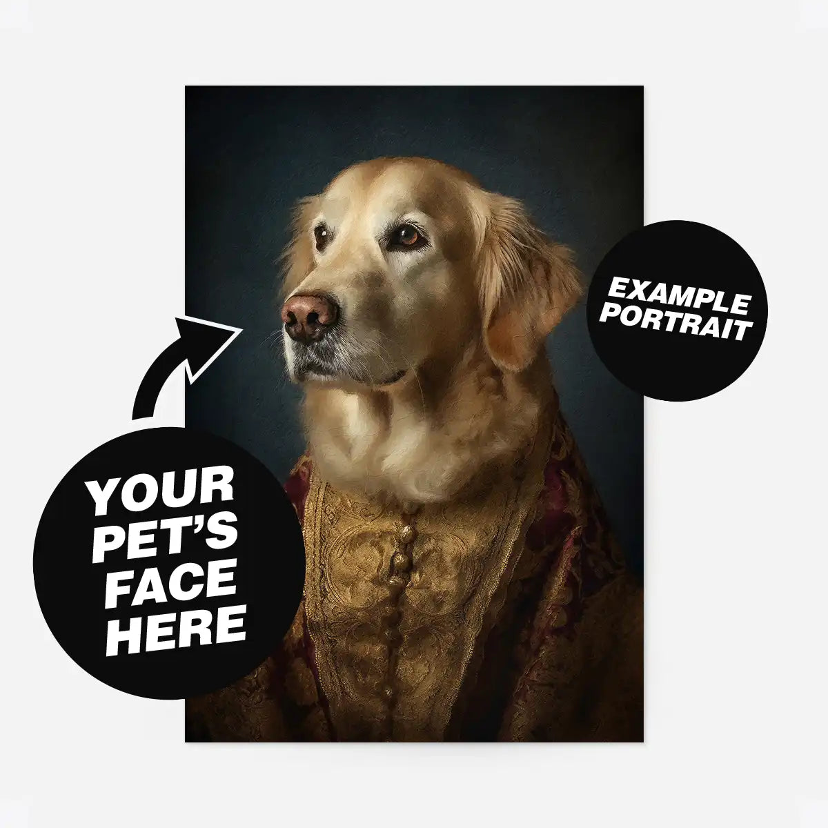 Custom Pet Portrait Print - Style 30