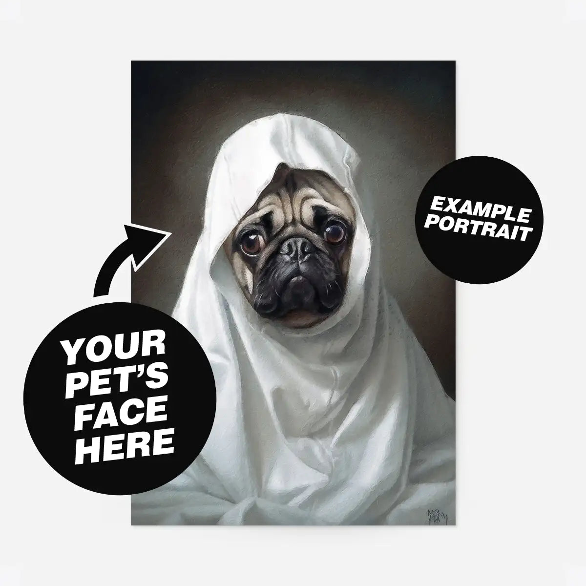 Custom Pet Portrait Print - Style 32