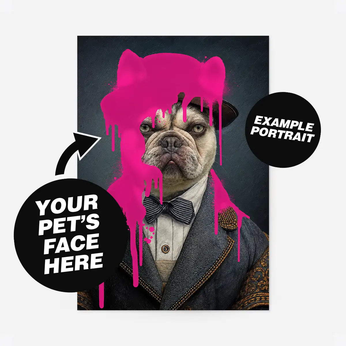 Custom Pet Portrait Print - Style 35