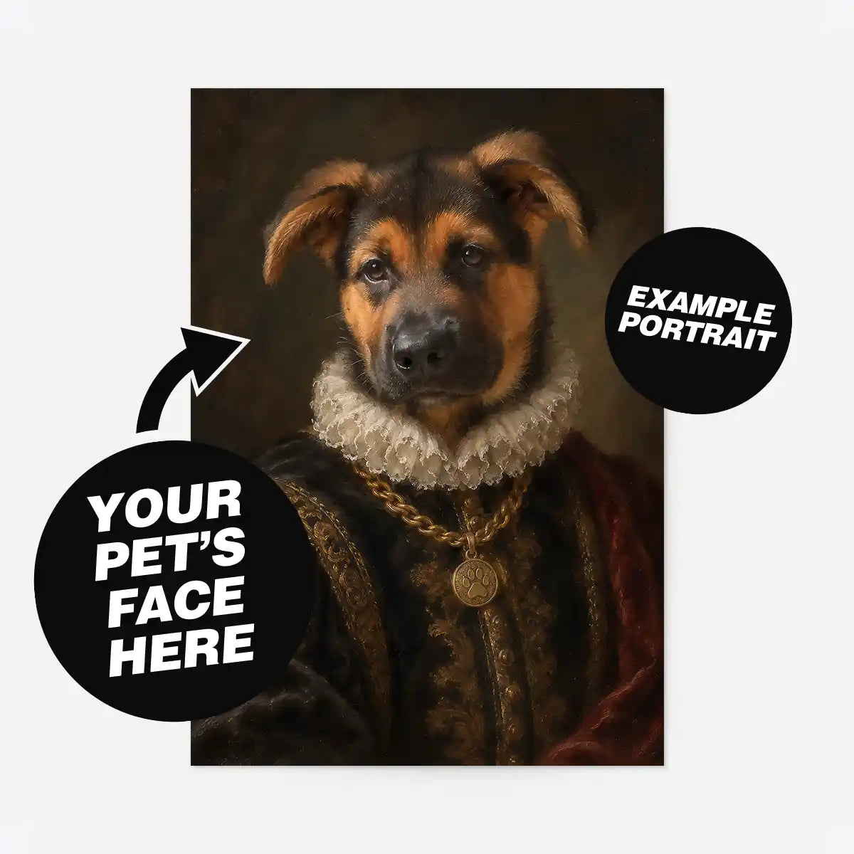 Custom Pet Portrait Print - Style 36