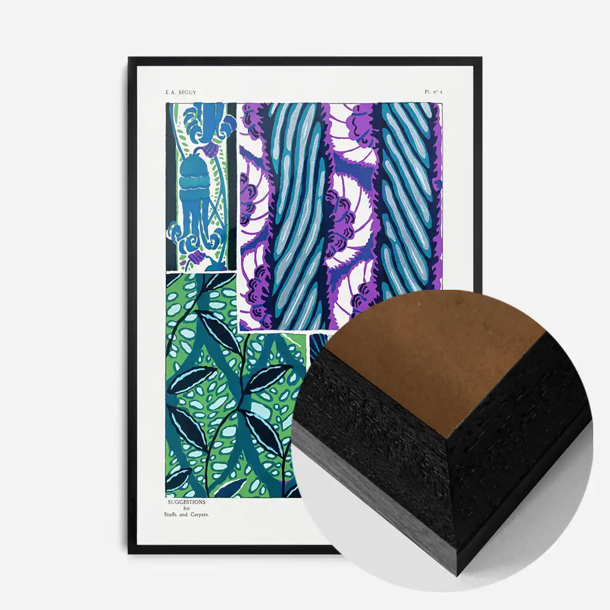 Emile-Alain Séguy Art Nouveau Pattern Print 001
