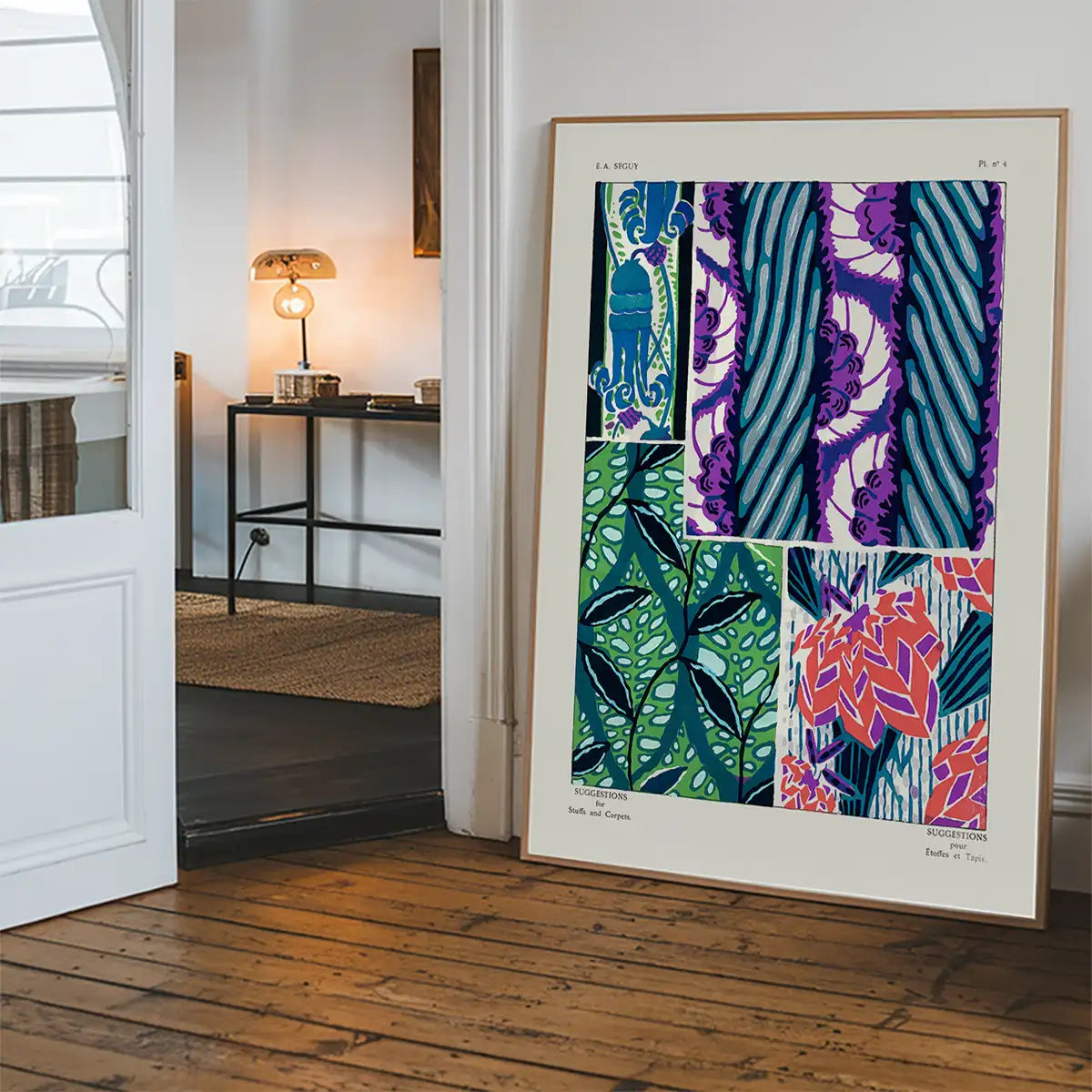 Emile-Alain Séguy Art Nouveau Pattern Print 001