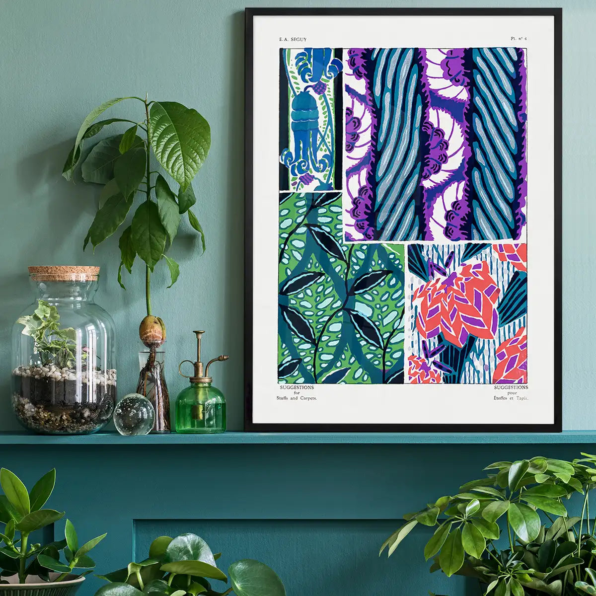 Emile-Alain Séguy Art Nouveau Pattern Print 001