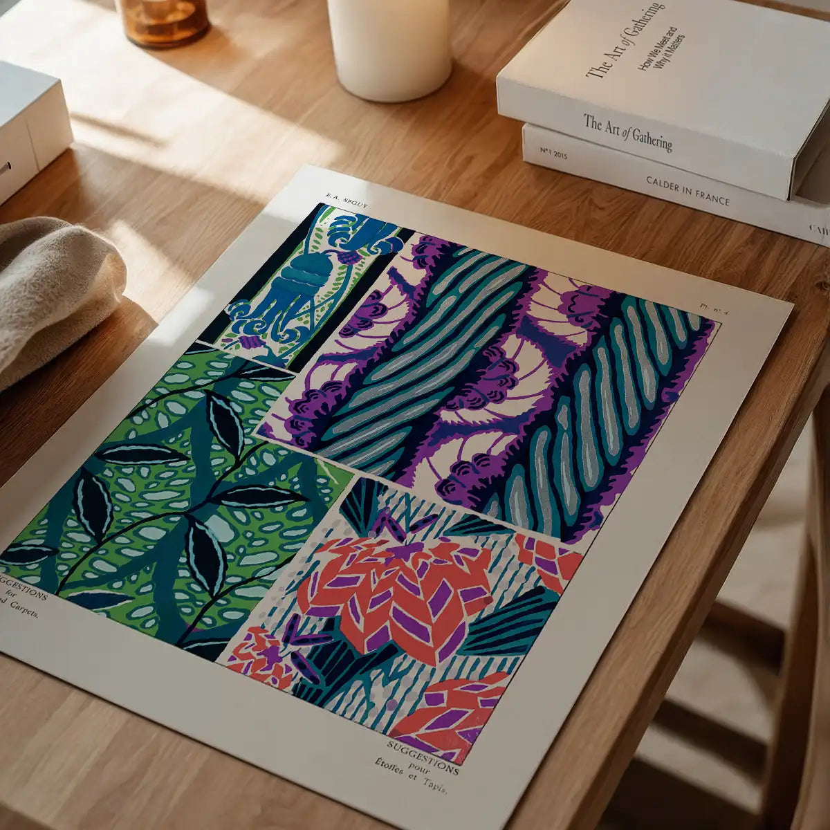 Emile-Alain Séguy Art Nouveau Pattern Print 001
