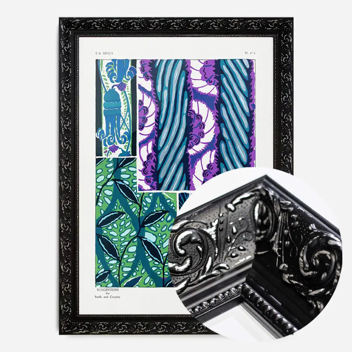 Emile-Alain Séguy Art Nouveau Pattern Print 001