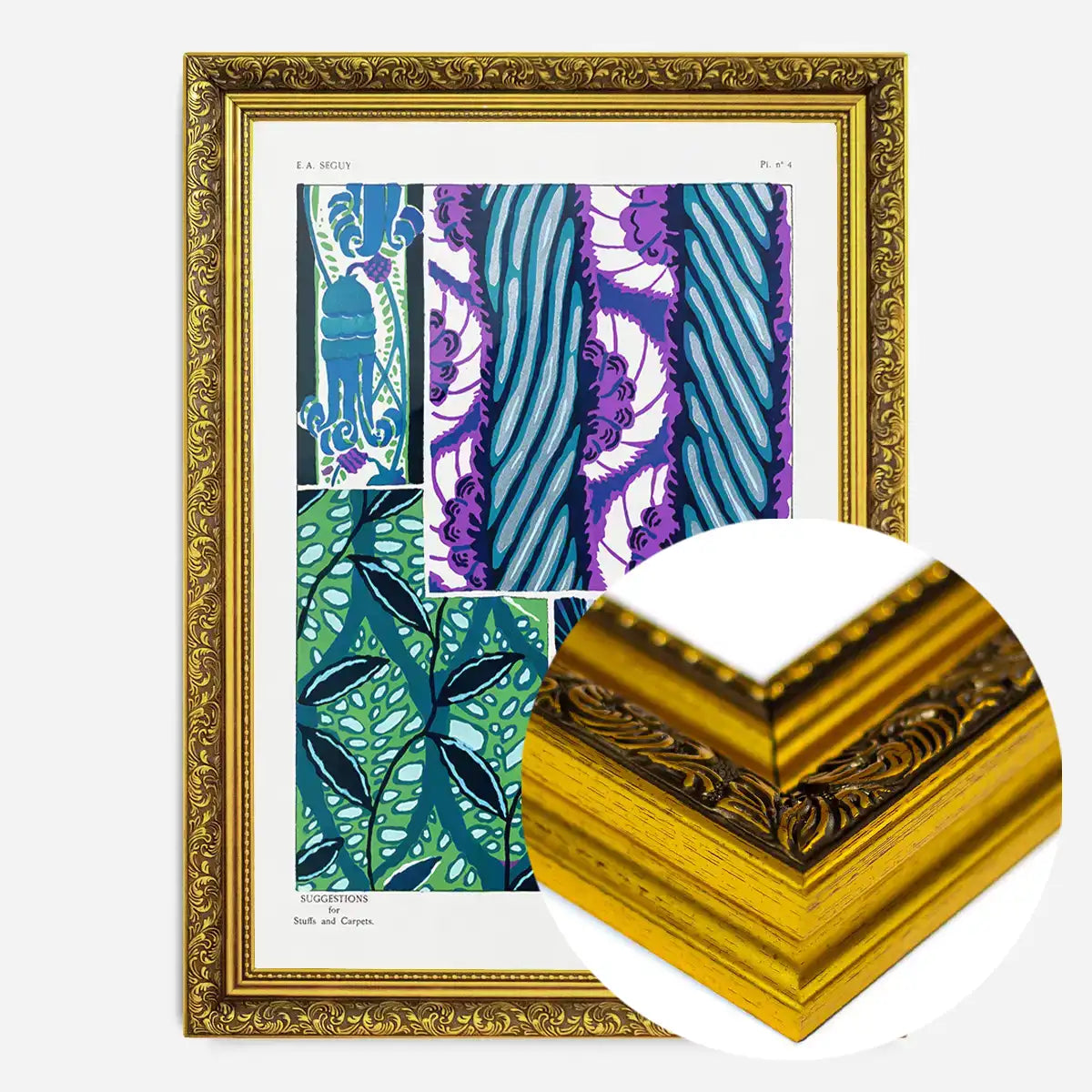 Emile-Alain Séguy Art Nouveau Pattern Print 001