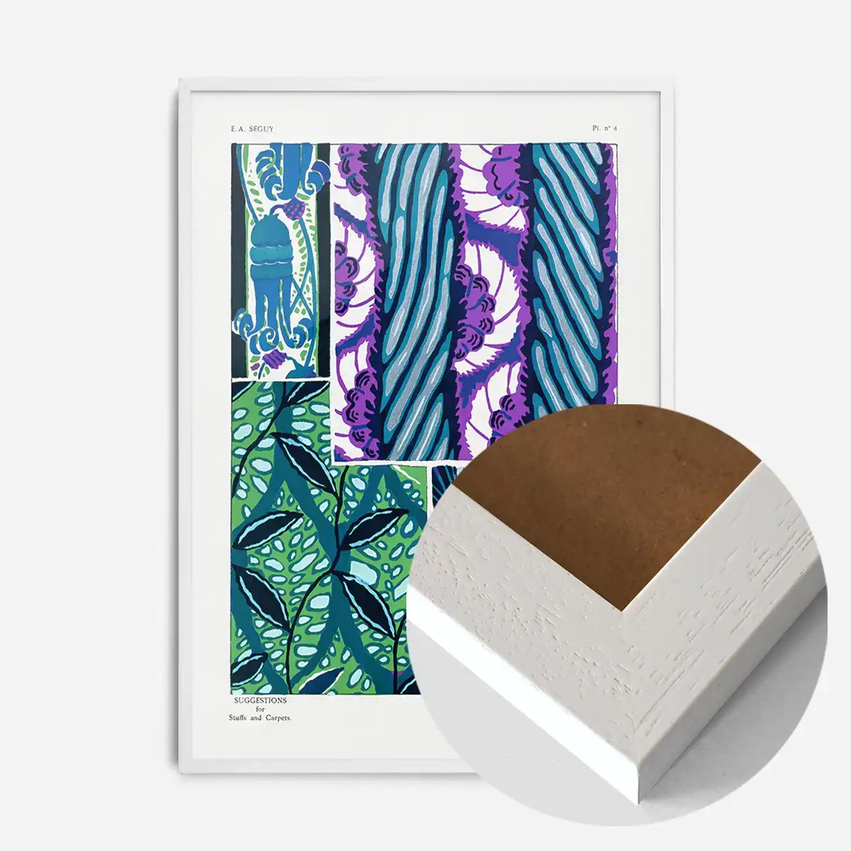 Emile-Alain Séguy Art Nouveau Pattern Print 001